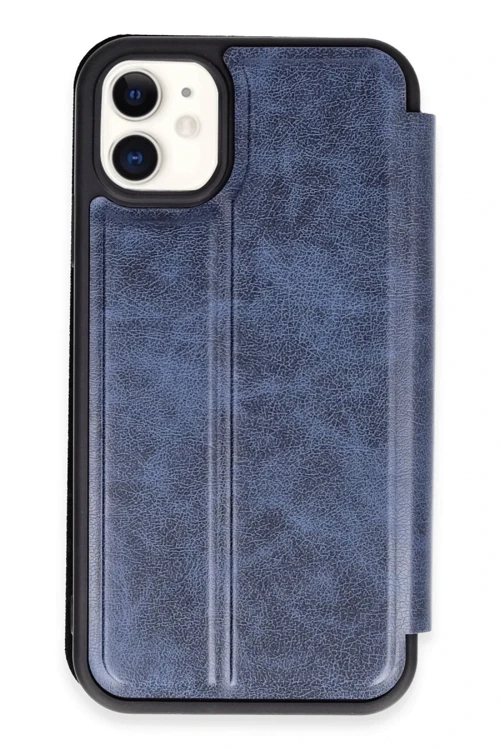 Apple iPhone 11 Kılıf Flip Cover - Lacivert