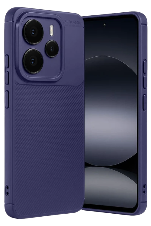 Xiaomi Note 14 5G Auto Focus Karbon Kapak - Lacivert