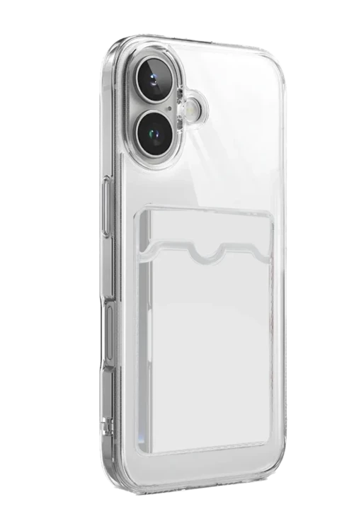 Apple iPhone 17 Kart Şeffaf Silikon - Şeffaf