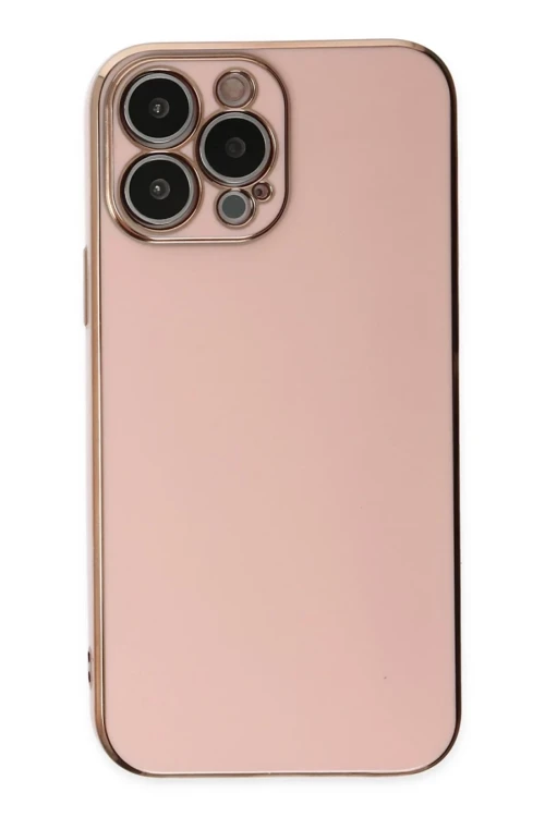 Apple iPhone 15 Pro Max Kılıf Volet Silikon - Pembe