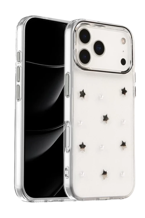 Apple iPhone 17 Pro Max Fiyonk Desenli Kapak - Desen 7