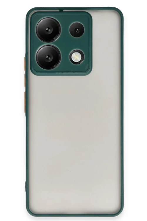 Xiaomi Redmi Note 13 5G Kılıf Montreal Silikon Kapak - Yeşil