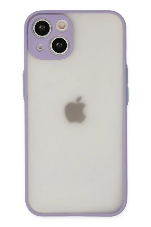 Apple iPhone 14 Kılıf Montreal Silikon Kapak - Mor