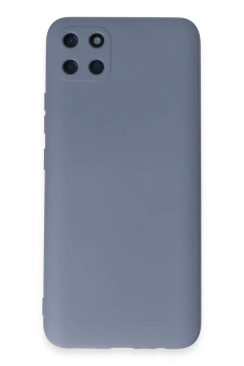Realme C11 Kılıf Nano içi Kadife Silikon - Gri