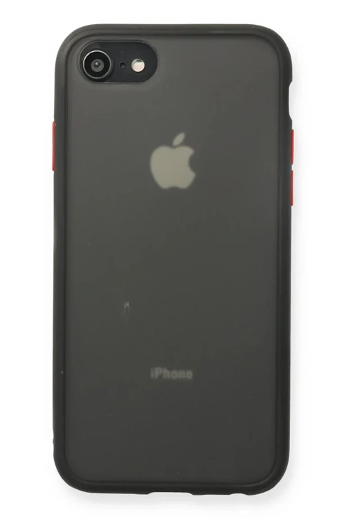 Apple iPhone 7 Kılıf Montreal Silikon Kapak - Siyah