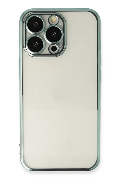 Apple iPhone 14 Pro Max Kılıf Razer Lensli Silikon - Yeşil