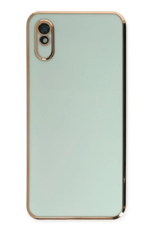 Xiaomi Redmi 9A Kılıf Volet Silikon - Açık Yeşil