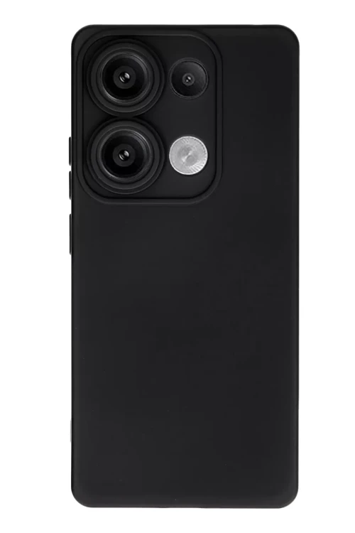 Xiaomi Redmi Note 13 Pro 4G Kılıf Nano içi Kadife Silikon - Siyah