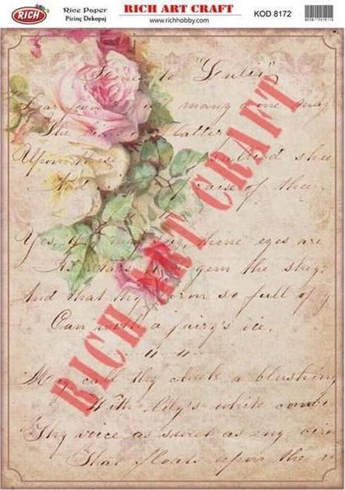 Pirinç Dekopaj Kağıdı Model 8172