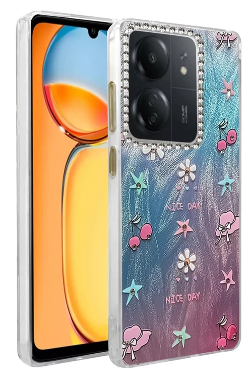 Xiaomi Redmi 13C Kılıf Blade Aynalı Desenli Kapak - Desen 4