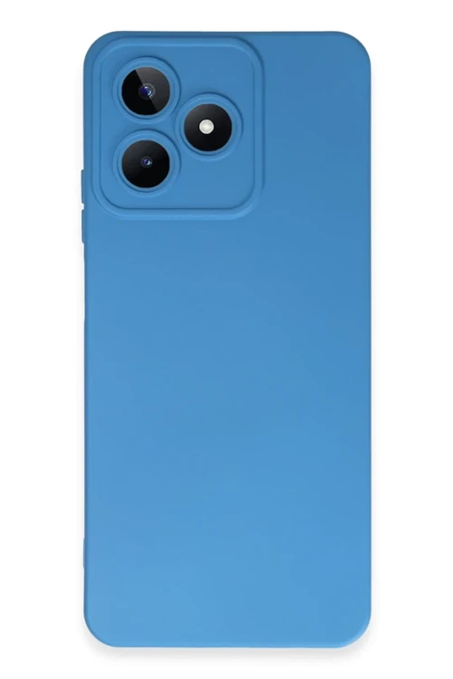 Realme C53 Kılıf Nano içi Kadife Silikon - Mavi