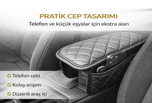 Hyundai Getz Kapitoneli Araç Kolçak Kol Dayama Minderi Siyah FSR