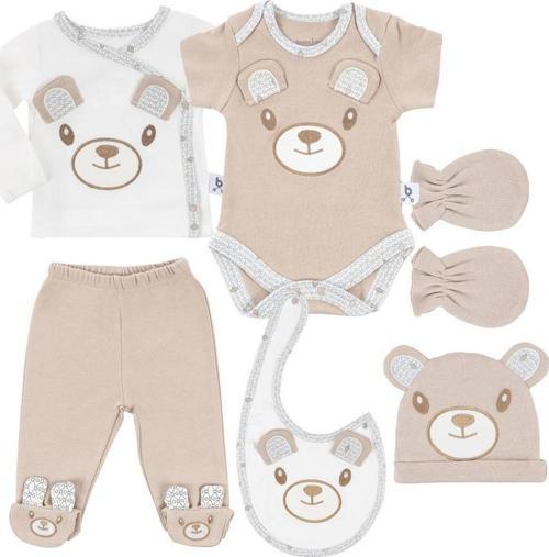 Hero Bebek Hastane Çıkış Seti 6 Parça Teddy (Organik)
