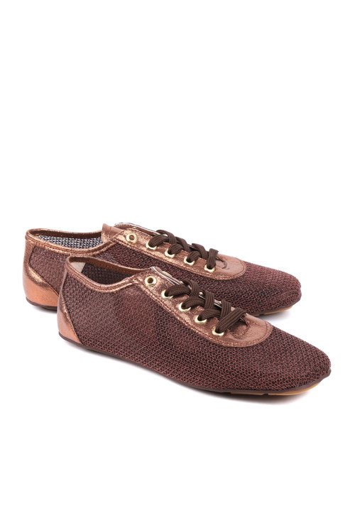 Elena Örgü Dokulu Hafif Günlük Kadın Ayakkabı