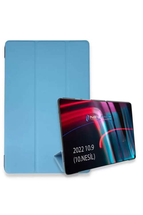 iPad 2022 10.9 (10.nesil) Kılıf Tablet Smart Kılıf - Mavi