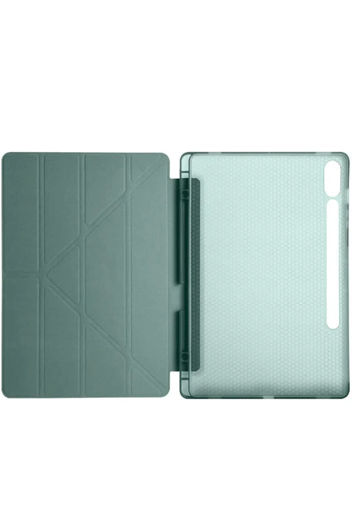 Newface Samsung Galaxy X510 Tab S9 Fe 11 Kılıf Kalemlikli Mars Tablet Kılıfı - Koyu Yeşil