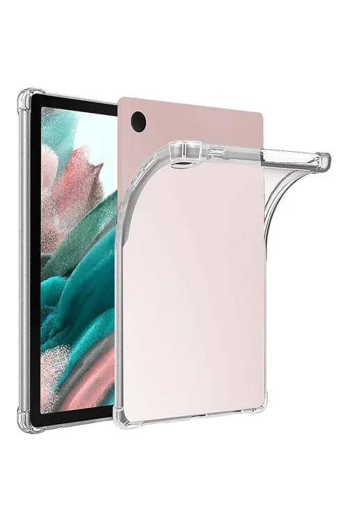 Samsung Galaxy X510 Tab S9 FE 11 Kılıf Anti Shock Tablet Silikon - Şeffaf