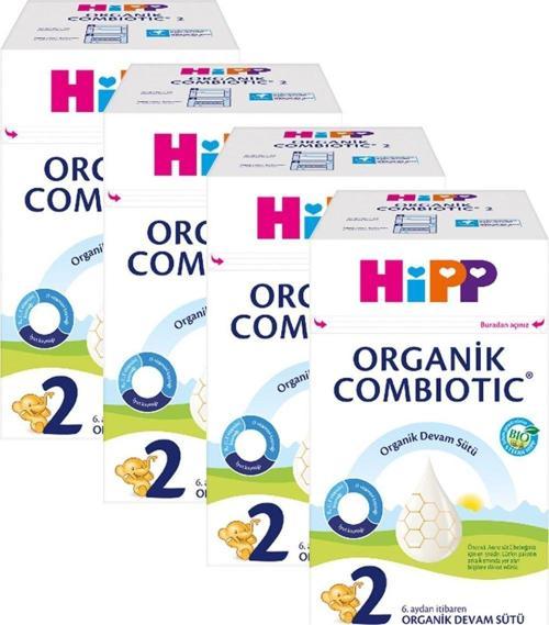 2 Organik Bebek Sütü Combiotic 600 gr X 4 Adet