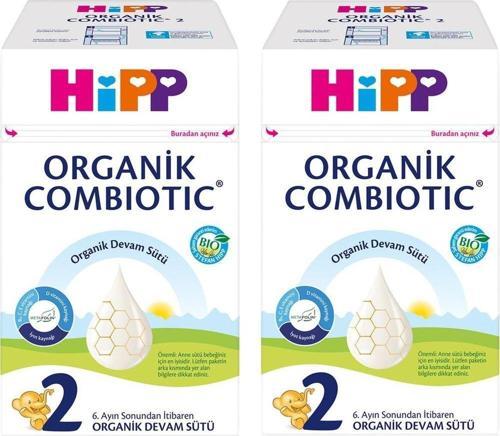 2 Organik Combiotic Bebek Sütü 600Gr x2Adet
