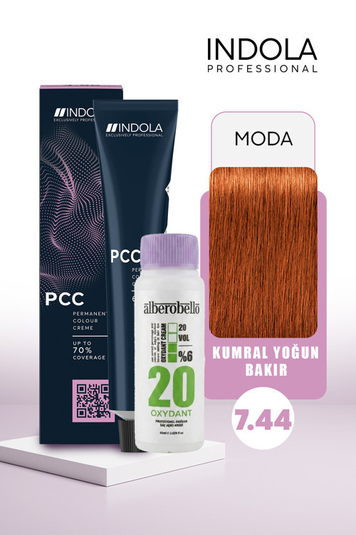 Oksidan+Indola PCC Saç Boyası 60 Ml. (1'er Adet)