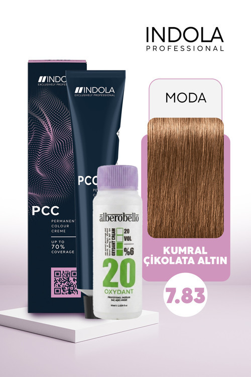 Oksidan+Indola PCC Saç Boyası 60 Ml. (1'er Adet)