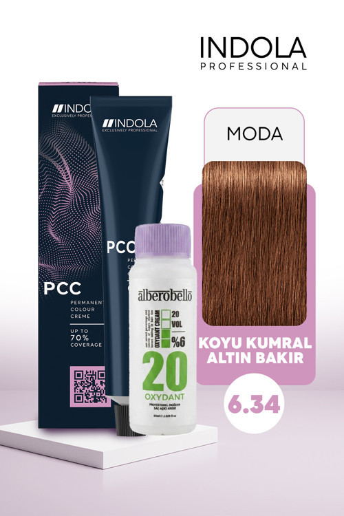 Oksidan+Indola PCC Saç Boyası 60 Ml. (1'er Adet)