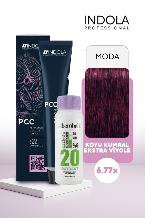 Oksidan+Indola PCC Saç Boyası 60 Ml. (1'er Adet)