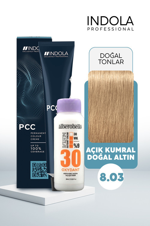Oksidan+Indola PCC Saç Boyası 60 Ml. (1'er Adet)