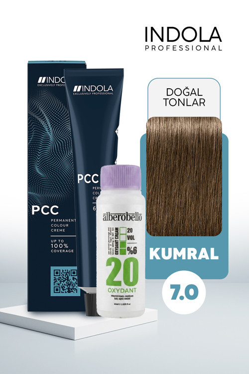 Oksidan+Indola PCC Saç Boyası 60 Ml. (1'er Adet)