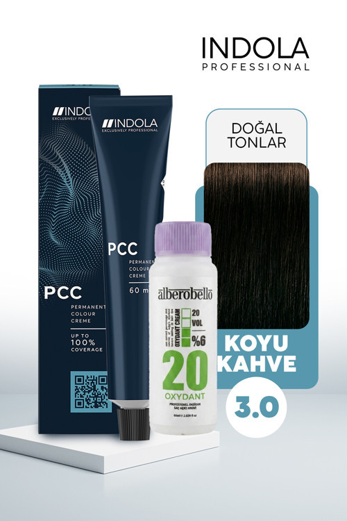 Oksidan+Indola PCC Saç Boyası 60 Ml. (1'er Adet)