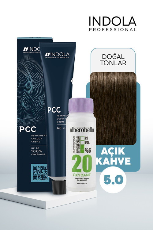 Oksidan+Indola PCC Saç Boyası 60 Ml. (1'er Adet)