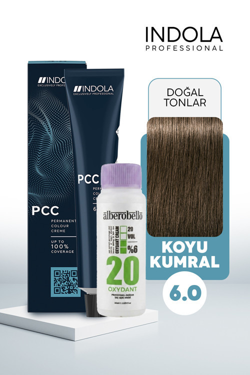 Oksidan+Indola PCC Saç Boyası 60 Ml. (1'er Adet)