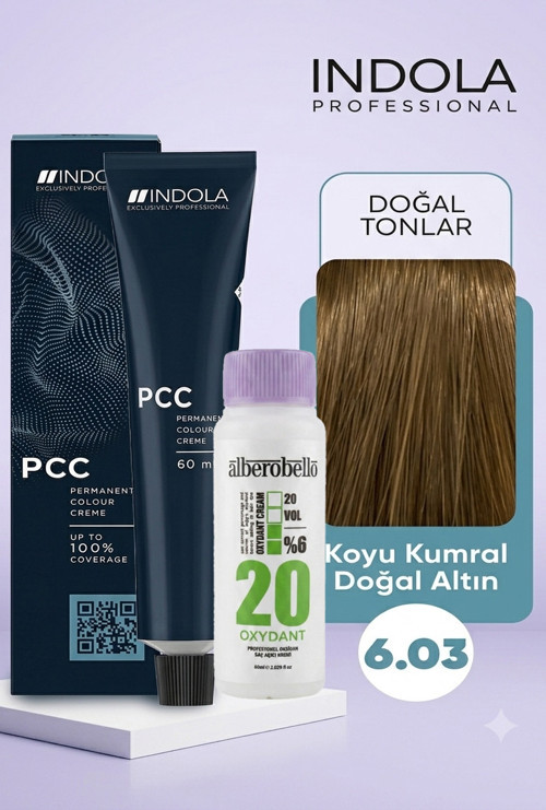 Oksidan+Indola PCC Saç Boyası 60 Ml. (1'er Adet)