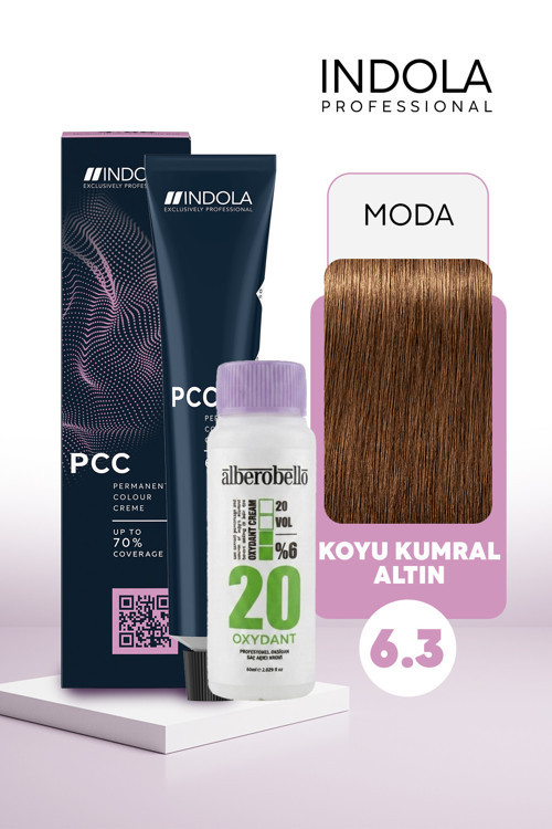 Oksidan+Indola PCC Saç Boyası 60 Ml. (1'er Adet)