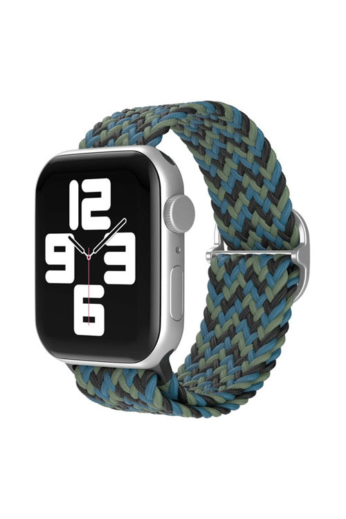 Watch 38mm Star Kordon - Zigzag Mavi-Yeşil