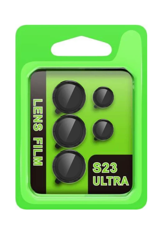 Samsung Galaxy S23 Ultra Raze Metal Kamera Lens - Siyah