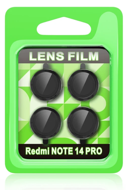 Xiaomi Redmi Note 14 Pro 5G Raze Metal Kamera Lens - Siyah