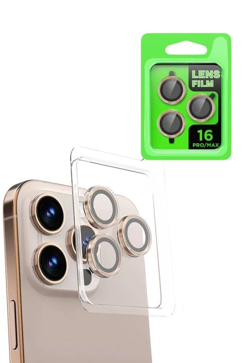 Apple iPhone 16 Pro Max Raze Metal Kamera Lens - Natural Grey