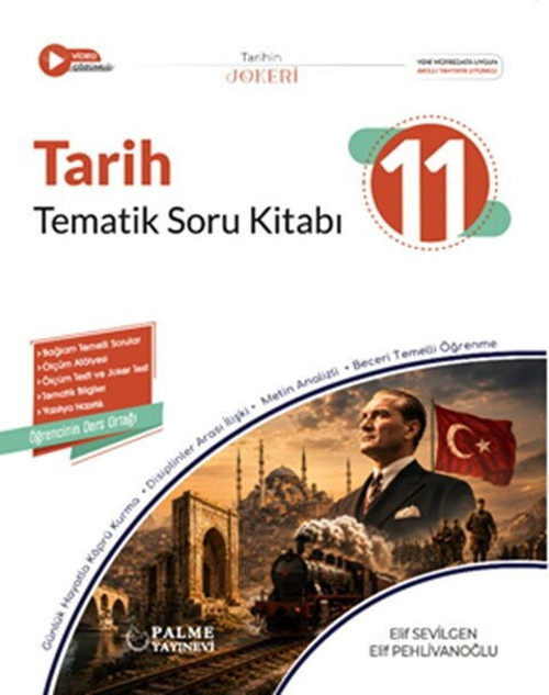 11. Sınıf Tarih Joker Tematik Soru Kitabı Palme Yayınları