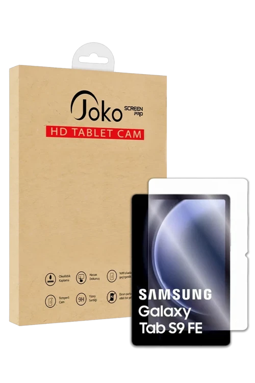 Joko Samsung Galaxy X610 Tab S9 FE Plus 12.4 HD Tablet Cam Ekran Koruyucu - Şeffaf