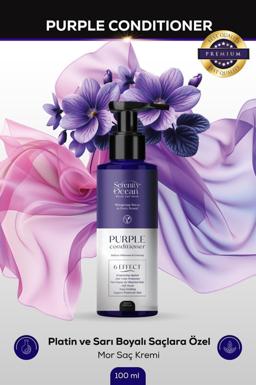 Vegan Mor Saç Kremi 100ml Travel Size SLS-PARABEN-TUZ İÇERMEZ