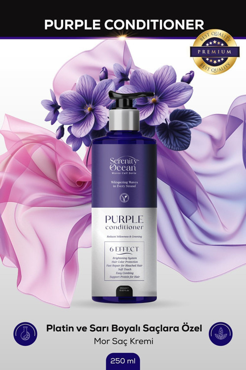 Vegan Mor Saç Kremi 250ml SLS-PARABEN-TUZ İÇERMEZ