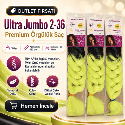 3 Paket / Afrika Örgüsü Ve Rasta İçin Sentetik Ombreli 2/36