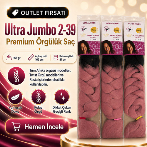3 Paket / Afrika Örgüsü Ve Rasta İçin Sentetik Ombreli 2/39