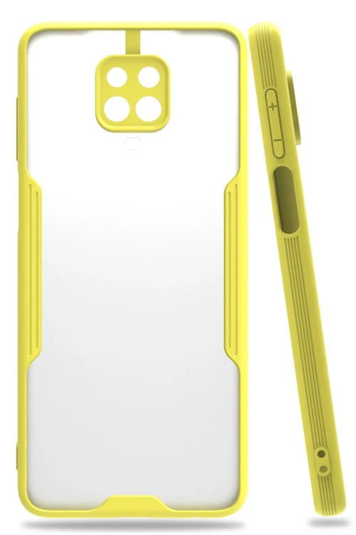 Xiaomi Redmi Note 9S Kılıf Platin Silikon - Sarı