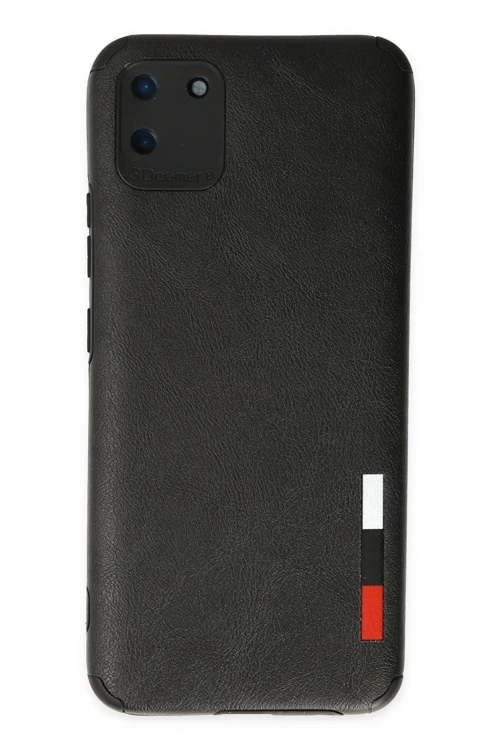 Realme C11 Kılıf Loop Deri Silikon - Siyah
