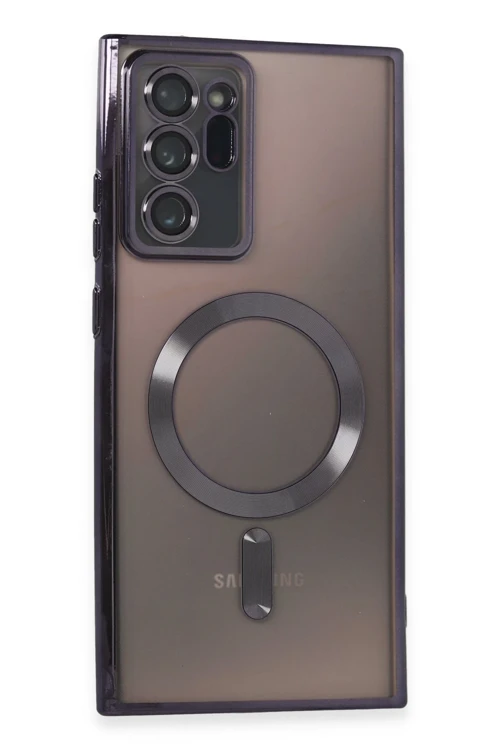 Samsung Galaxy Note 20 Ultra Kılıf Kross Magneticsafe Kapak - Mor