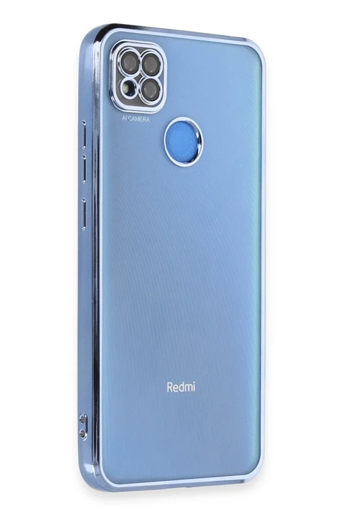 Xiaomi Redmi 9C Kılıf Razer Lensli Silikon - Açık Mavi