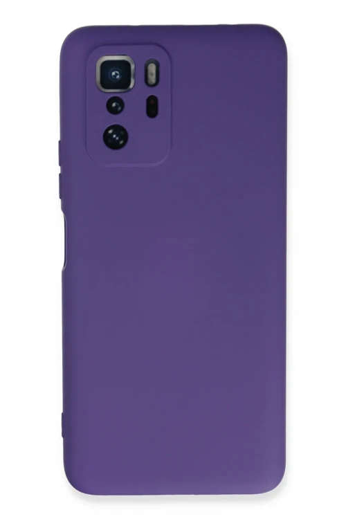 Xiaomi Poco X3 GT Kılıf Nano içi Kadife Silikon - Mor