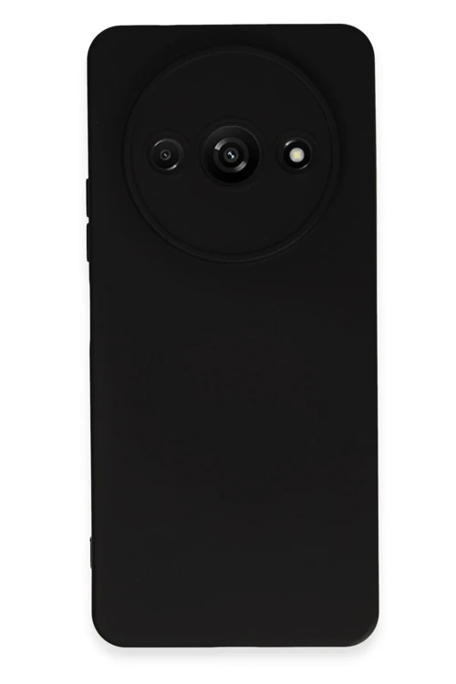 Xiaomi Redmi A3 4G Kılıf Nano içi Kadife Silikon - Siyah